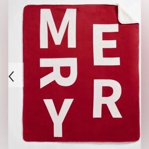 🎸Pottery Barn🎸🔥NWT🔥”Merry" Jacquard Throw 50”x60”